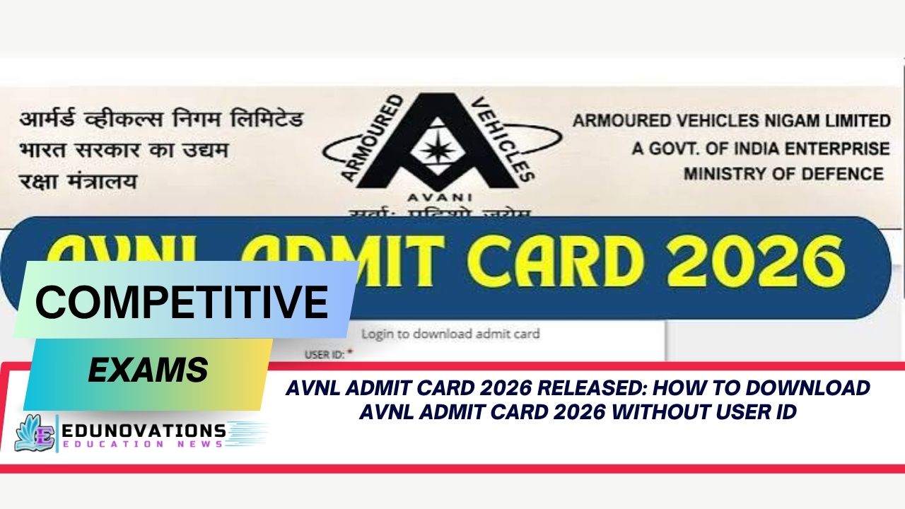 how to download avnl admit card 2026 without user id