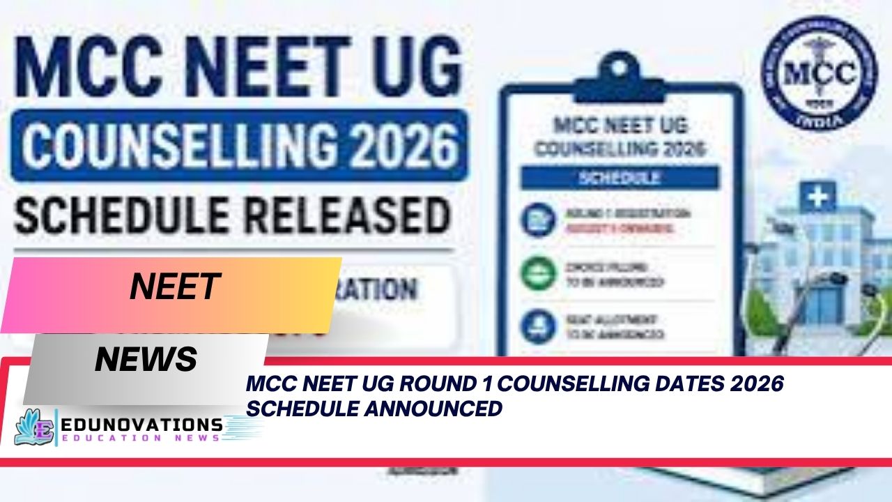 mcc neet ug round 1 counselling dates 2026 schedule