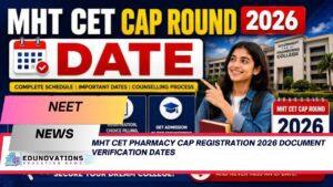 mht cet pharmacy cap registration 2026 document verification dates
