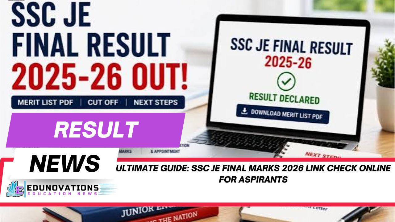 ssc je final marks 2026 link check online