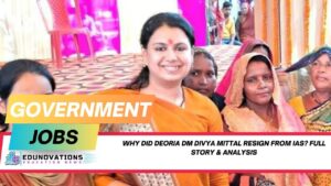why did Deoria DM Divya Mittal resign from IAS