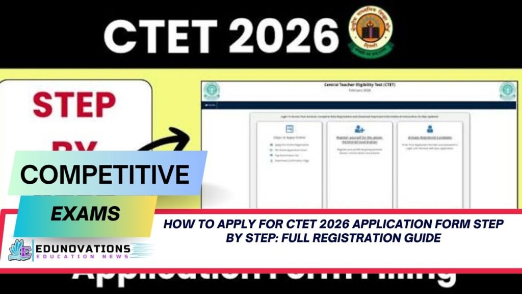 how to apply for ctet 2026 application form step by step