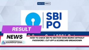 how to check sbi po section wise marks without password