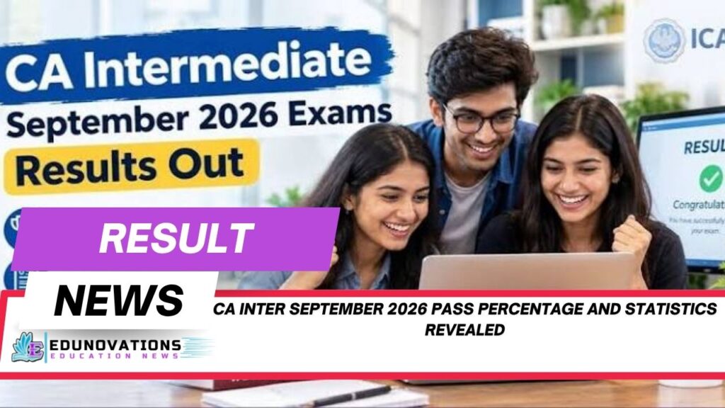 CA Inter September 2026 pass percentage and statistics