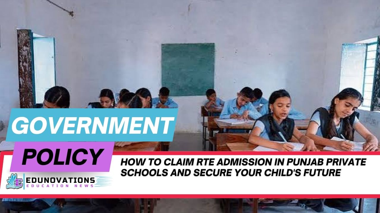 How to claim RTE admission in Punjab private schools