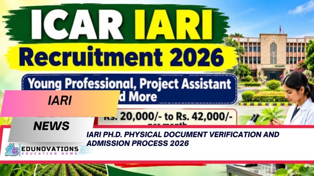 IARI Ph.D. Physical Document Verification