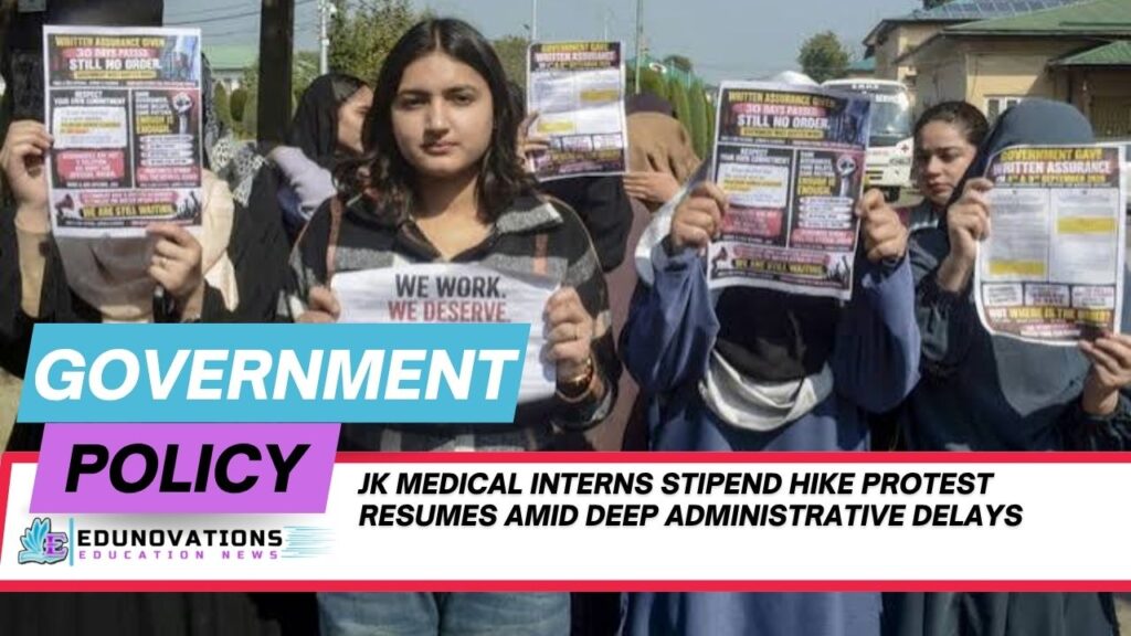 JK Medical Interns Stipend Hike Protest