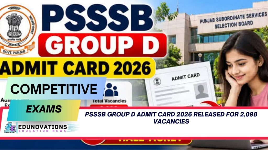 PSSSB Group D Admit Card 2026
