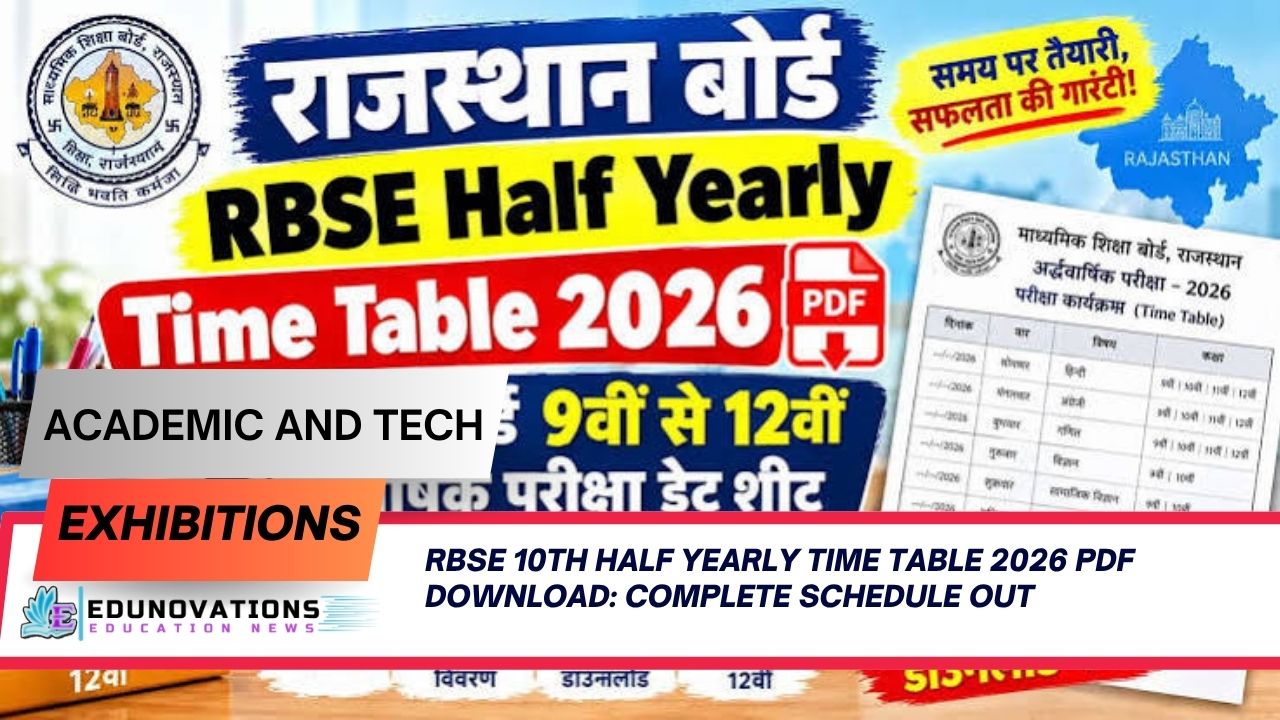RBSE 10th half yearly time table 2026 pdf download