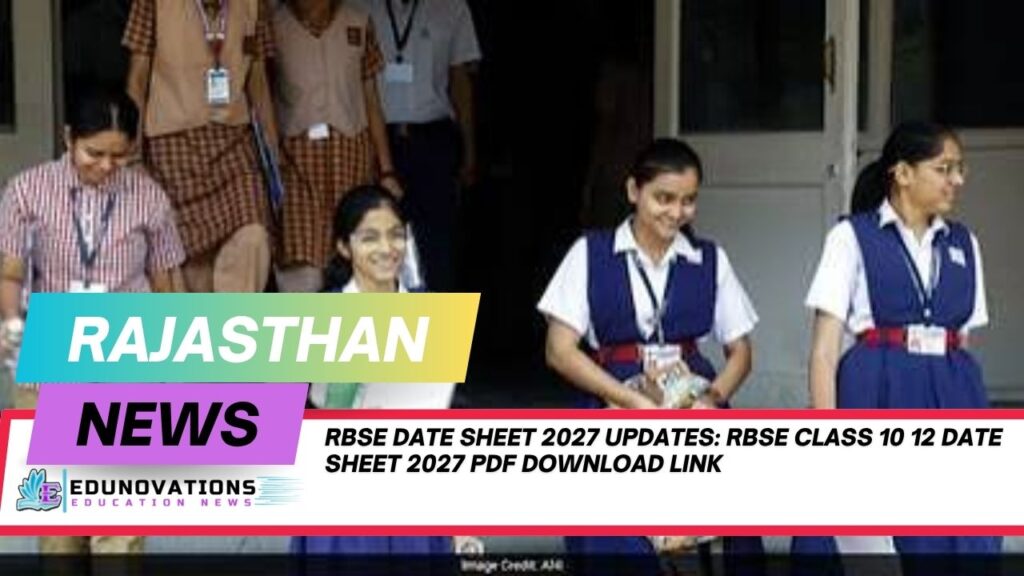 RBSE Class 10 12 Date Sheet 2027 PDF Download link