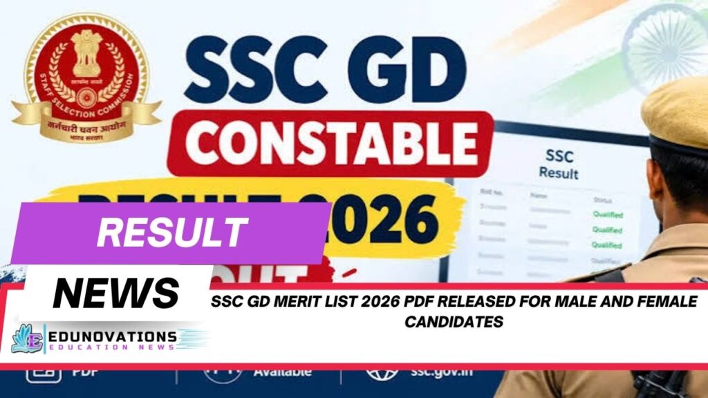 SSC GD Merit List 2026