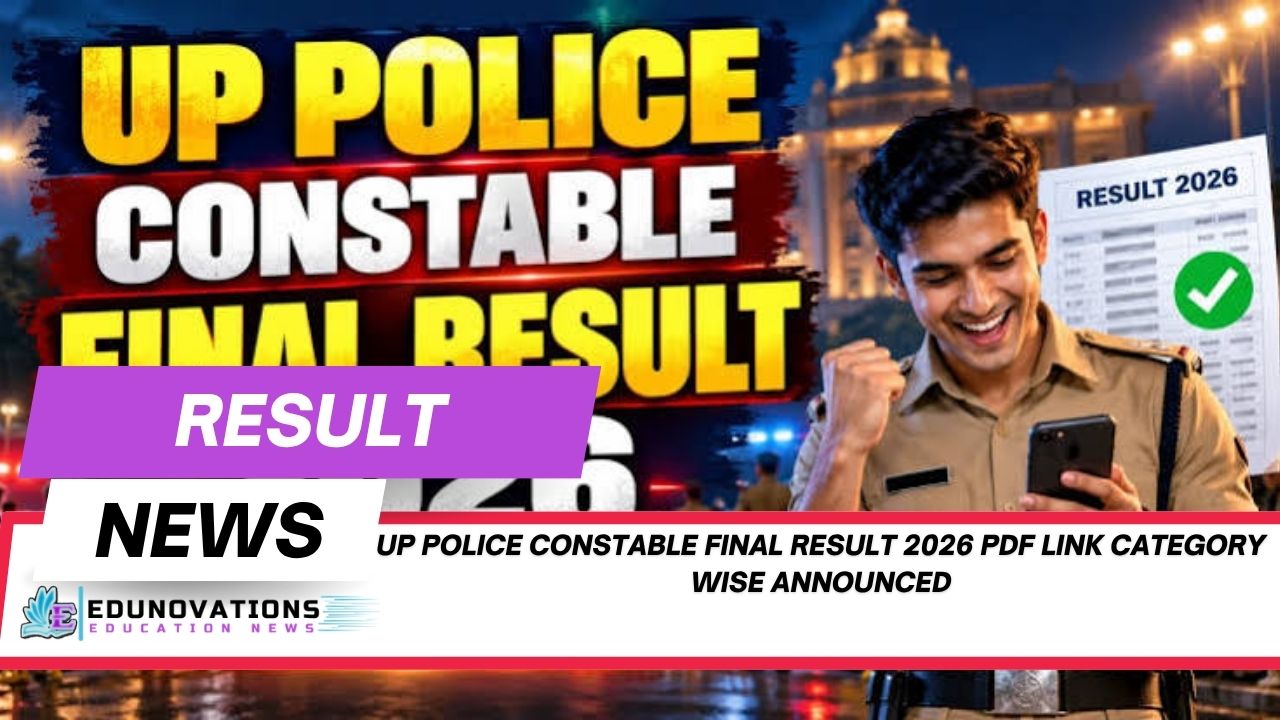 UP Police Constable Final Result 2026 PDF Link Category Wise
