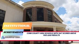 cobb county high schools with sat scores above 1100