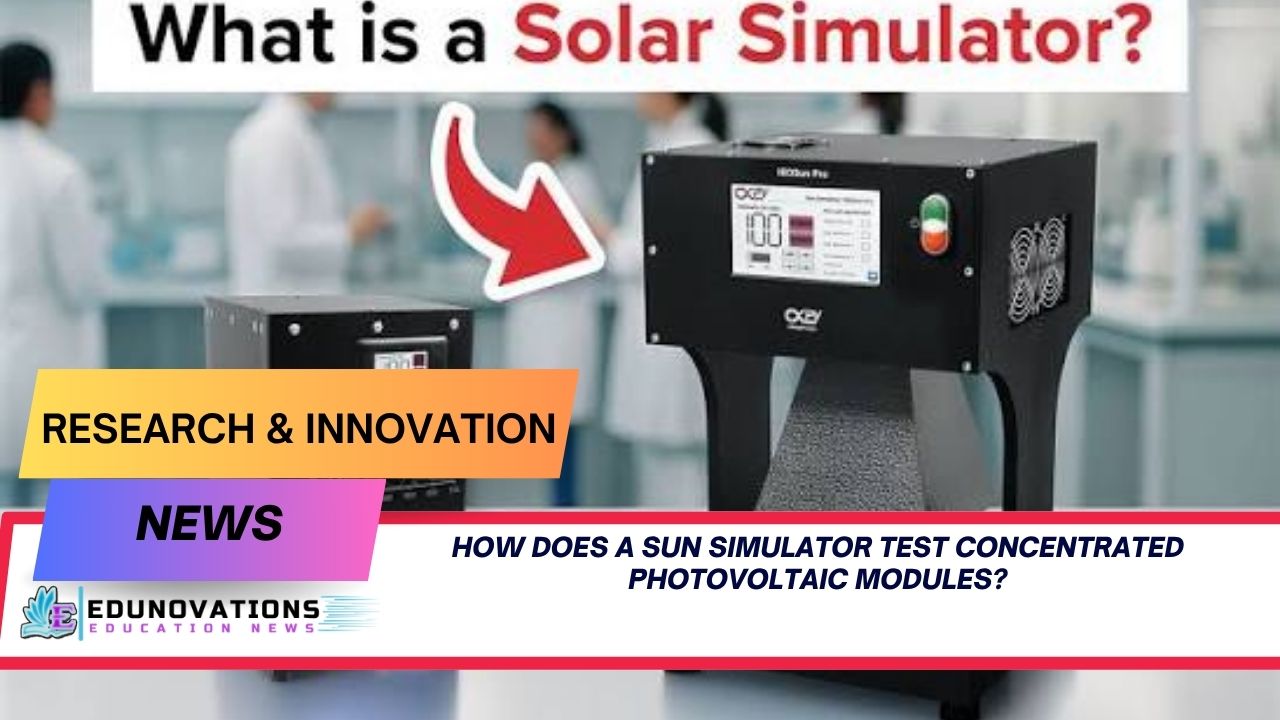how does a sun simulator test concentrated photovoltaic modules