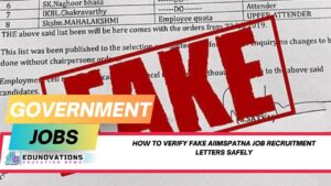 how to verify fake aiimspatna job recruitment letters