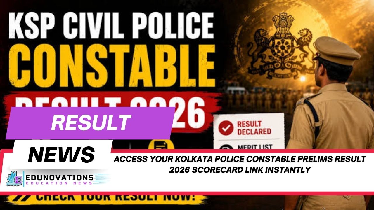 kolkata police constable prelims result 2026 scorecard link