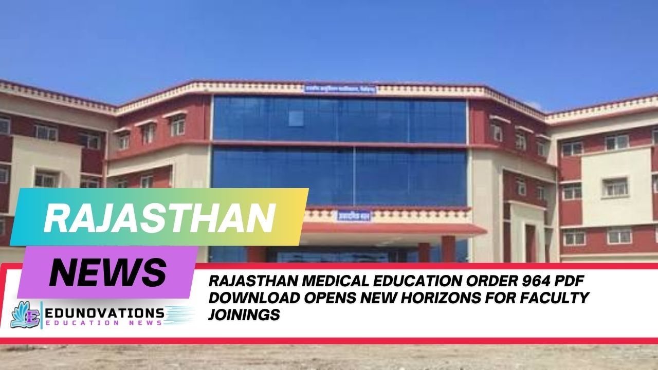 rajasthan medical education order 964 pdf download